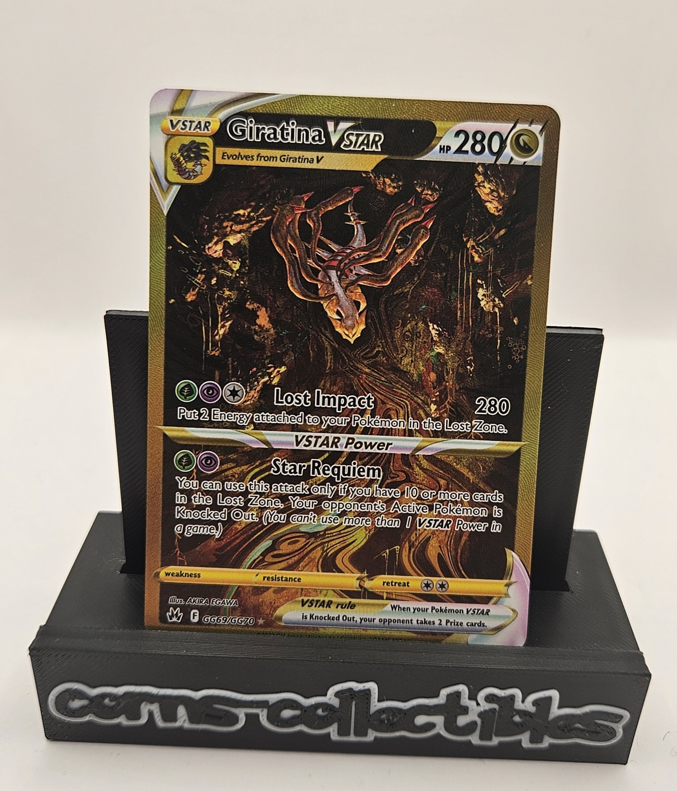 Pokémon Giratina VSTAR TCG Holo Card Crown Zenith GG69/GG70 RAW