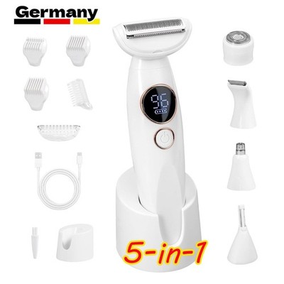 Elektrischer Rasierer für Frauen Intimbereich 5-In-1 Elektrischer Damenrasierer