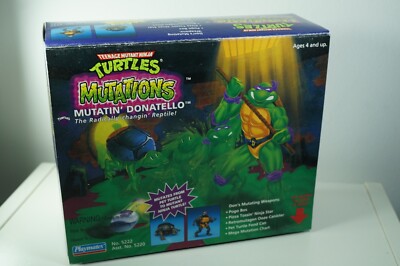 Teenage Mutant Ninja Hero Turtles Mutations DONATELLO Playmates Case Fresh MIB