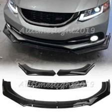 For Honda Civic 2012-2015 9th Gen Sedan Front Bumper Lip Spoiler Splitter Kit For Honda Civic 2012-2015 9th Gen Sedan Front Bumper Lip Spoiler Splitter Kit