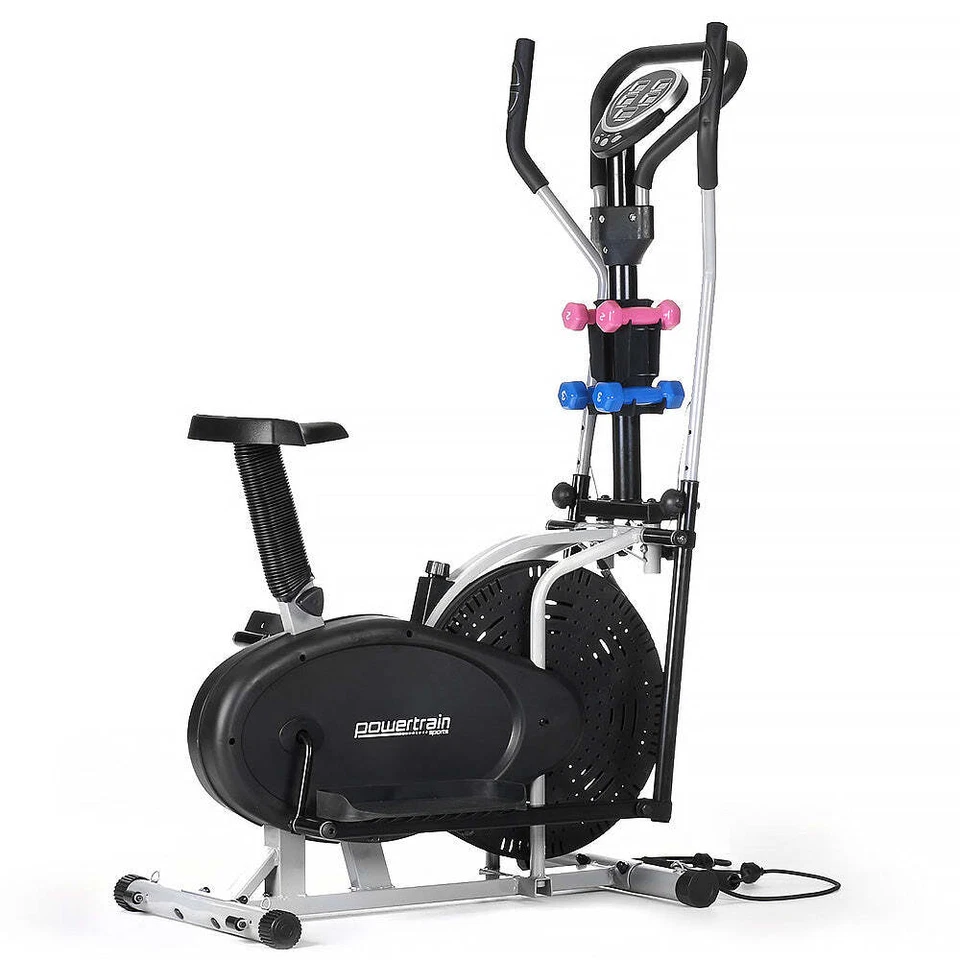 NNEDPE Powertrain 5-in-1 Elliptical Cross Trainer Bike with Dumbbell Sets - Image 2 of 4