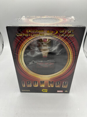 Iron Man Blu Ray Exclusive Gift Set Side Show Collectibles Best Buy Statue NEW