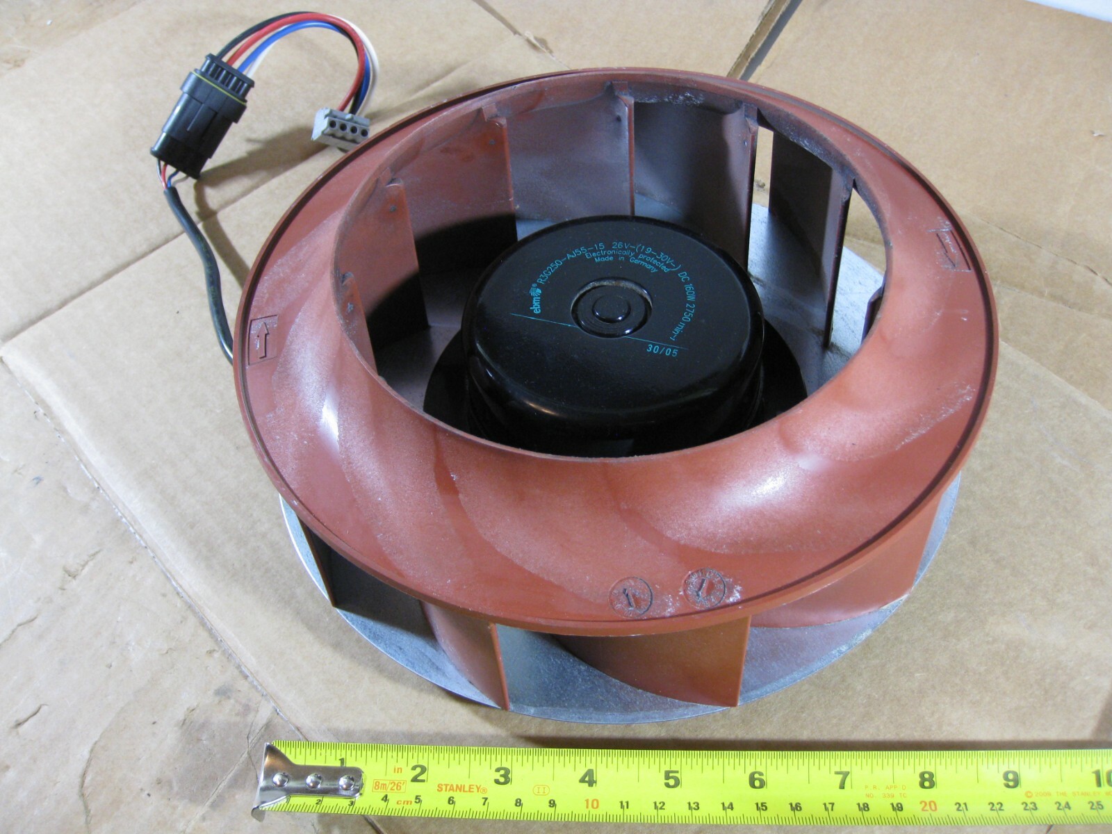 Ebmpapst R3G250-AJ55-15 26V (19-30V) DC 160W 2750RPM Centrifugal Fan Blower  High | eBay