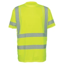 FROG WEAR  Hi Visibility Reflective stripes Athletic Tee Shirt Short Sleeve 2XL