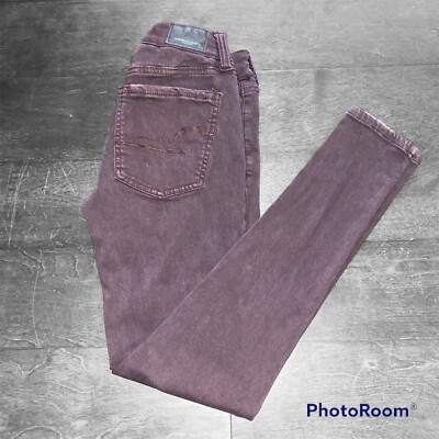 American Eagle Super Stretch Jeggings Size Jeans Plum Purple Womens