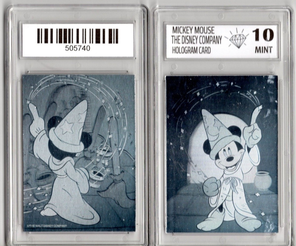 1991 IMPEL DISNEY MICKEY MOUSE FANTASIA HOLOGRAM CARD DIAMOND
