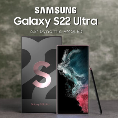 New Samsung Galaxy S22 Ultra 5G 128GB/ 256GB/512GB GSM CDMA Factory Unlocked USA