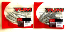 YUM Ned Minnow 3" Baitfish Pearl Blue Flake 8ct and Grey Pearl Black Flake 8ct