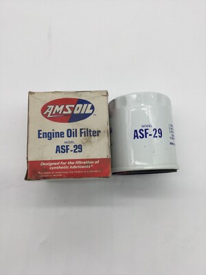 Antique Amsoil Engine Oil Filter Asf-29