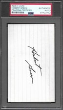 Hubert Green PGA 2 Majors SIGNED AUTOGRAPH 3x5 INDEX CARD PSA / DNA AUTHENTIC  A