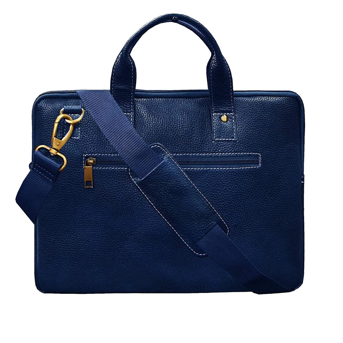 Details 170+ blue leather laptop bag mens best esthdonghoadian