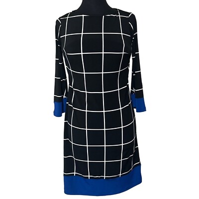open lace back dress JIL SANDER Size M Navy Cotton / Polyester Jersey Short Sleeve Belted S –  Sui Generis Designer Consignment main image 0
