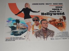 Once Upon a Time in Hollywood Tarantino UK Poster Promo 19"x13" Brad Pitt
