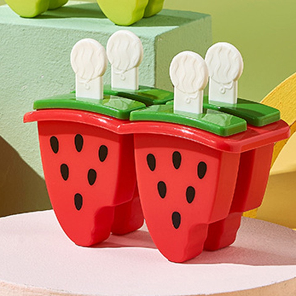 Ice Ball Maker Nonstick Handmade Watermelon Shape Diy Ice Popsicle