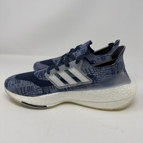 Adidas Ultra Boost 21 Sashiko Men’s Knit Prime Blue Running Shoes Size 8 FX7729 - Picture 8 of 15