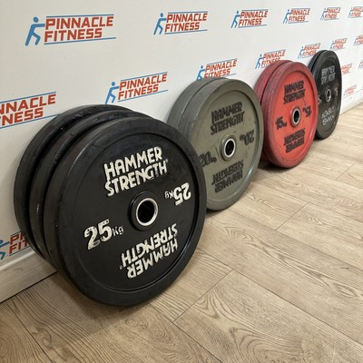 Hammer Strength Urethane Bumper Plate Set 150kg UK