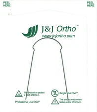 J&J Ortho™ Orthodontic NiTi Preformed Lingual Arch Wire Round (1/pk)