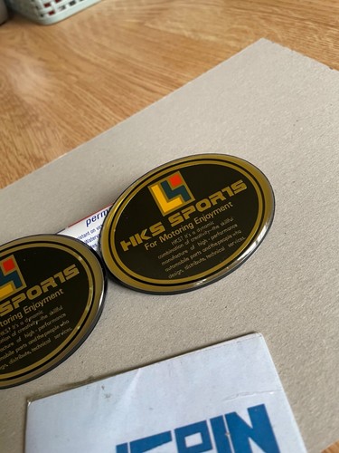 HKS 90s Fender Emblems Badge Rare For Skyline GTR R32 R33 R34 GT JDM NISMO 90s - Picture 5 of 5