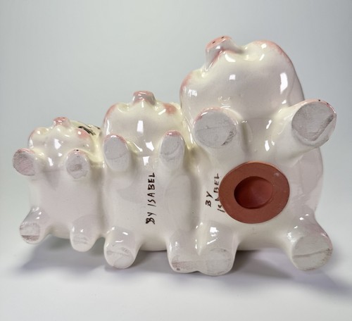 Vintage Relco Three Adorable Pigs Ceramic Piggy Savings Bank - 第 7/8 張圖片