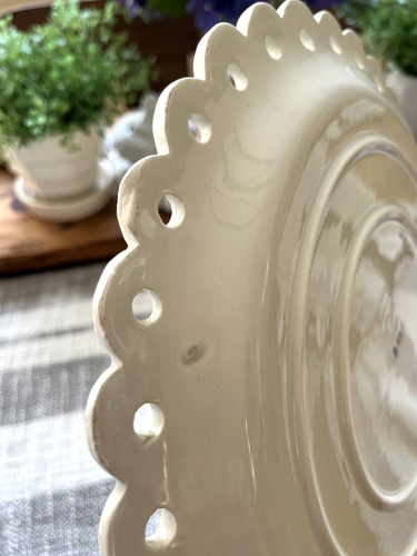 Ceramic Plate Made in Italy Floral Design, 6 Serving Plates and Cake Server - Picture 5 of 9