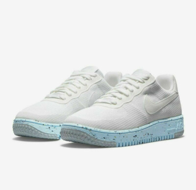 Nike Air Force Crater Flyknit Size Womens White Platinum AF1 DC7273 100 