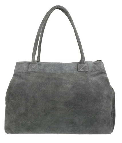 Vera Pelle Genuine Expandable Italian Suede Leather Shoulder Bag Handbag - Picture 22 of 132