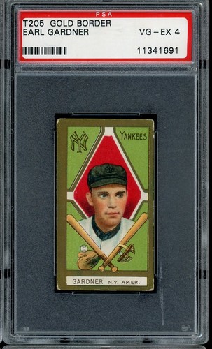 Earl Gardner 1911 T205 Gold Border card