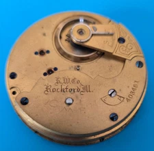 VINTAGE 18 SIZE ROCKFORD 9 JEWEL GRADE 94 MODEL 7 POCKET WATCH PARTS