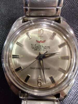 MEN'S 1960s WALTHAM 23 Jewels Swiss Made Wrist Watch | eBay