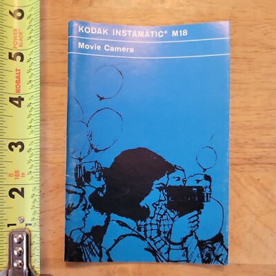 KODAK INSTAMATIC M18 M 18 MOVIE CAMERA OLD VINTAGE MANUAL