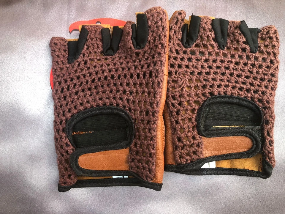 Новые кожаные велосипедные перчатки крючком мужские или женские спортивные для фитнеса - Изображение 3 из 4