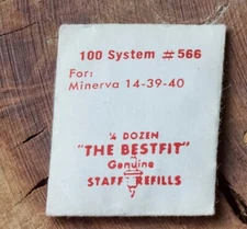 Vintage Minerva timer watch balance staff Minerva 14 39 40 movements Swiss NOS