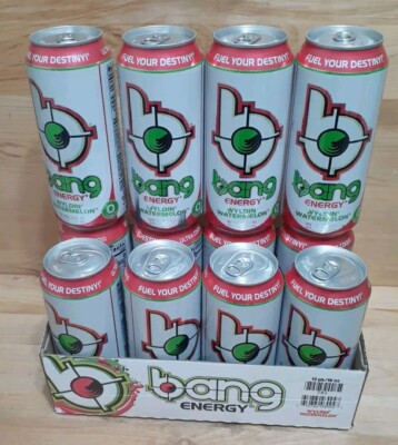 12CANS: BANG ''WYLDIN WATERMELON'' POTENT BRAIN & BODY FUEL Energy VEGAN COQ10