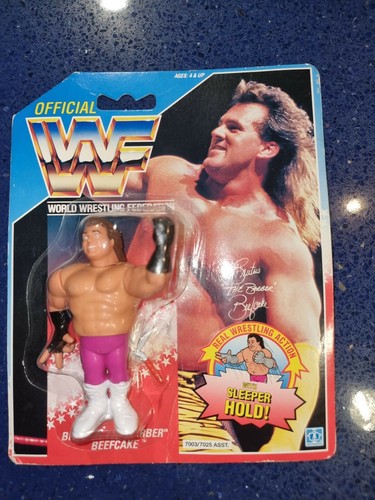 WWF Hasbro Brutus the Barber Beefcake MOC Series 1...