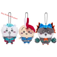 Chiikawa × My Hero Academia Usagi Hachiware Plush Doll Keychain Pendant