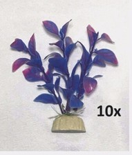 LOT OF 10 - 4" Artificial Plastic Decoration Aquarium Plant For Fish Tank New