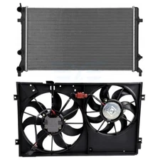 Electric Cooling Fan & Radiator Kit For 2011-13 Volkswagen Jetta 2.5L l5 4-Door