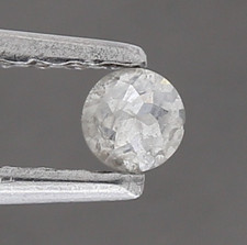 ROUND MILKY WHITE DIAMOND 0.16ctw PORTUGUESE CUT diamond NATURAL LOOSE diamond