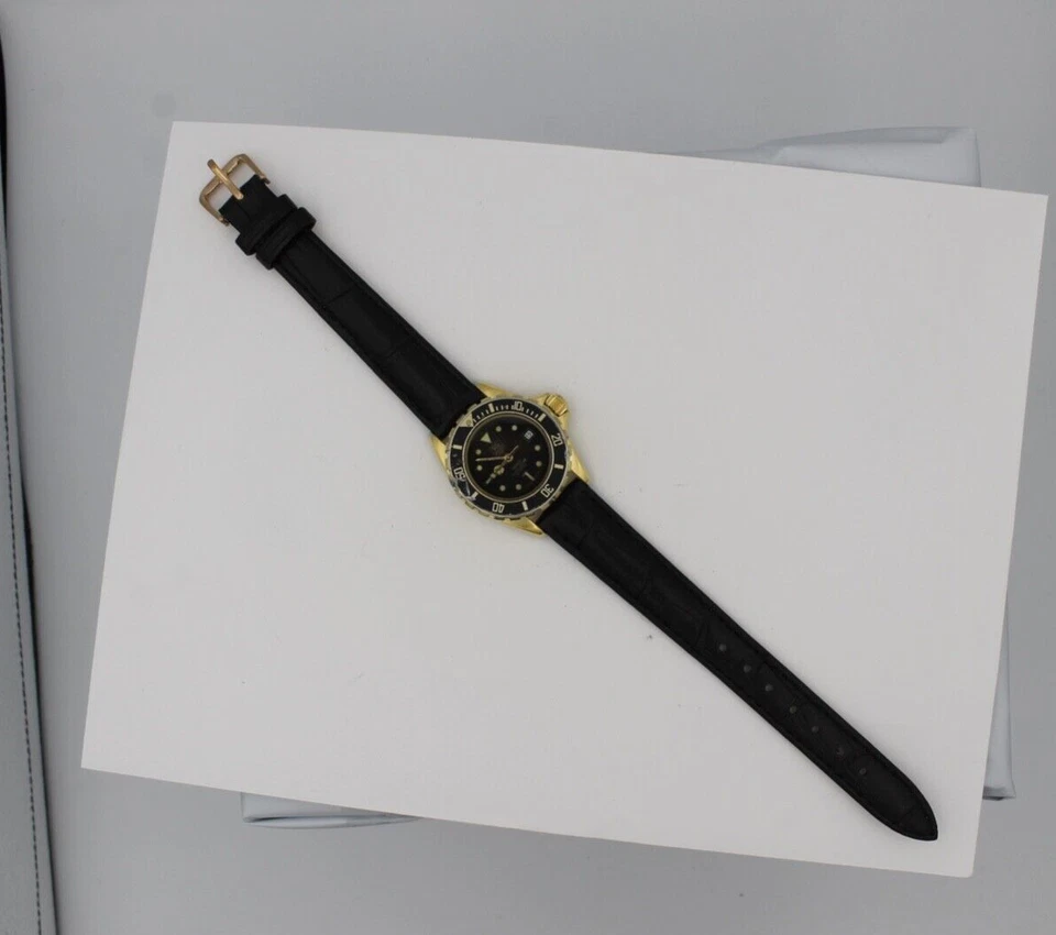 Tag Heuer 980.017 Womens 1000 Watch Black Leather Gold The Wolf of Wall Street - Image 3 of 4