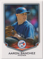2016 Topps Stickers #37 Aaron Sanchez Toronto Blue Jays