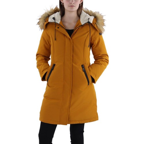 Sam Edelman Womens Quilted Hooded Long Parka Coat Outerwear BHFO 2985