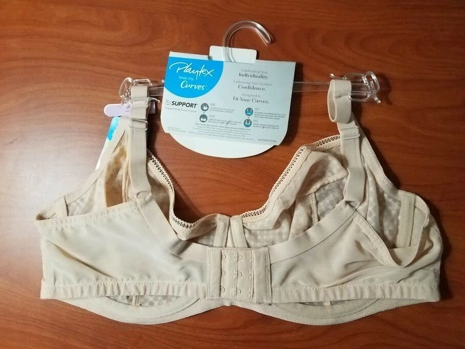 全新 PLAYTEX LOVE MY CURVES BEIGE BRA STYLE 4713 底线 多种尺寸可供选择 — 第 2/4 张图片