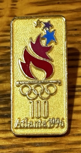 Atlanta 1996 Olympic Games Centennial Torch Relay Lapel Pin