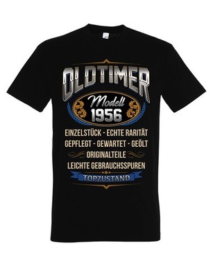 Youth Designz Herren T-Shirt 70. Geburtstag 1956 Oldtimer Fun Print Geschenk