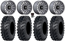 Kmc Impact 15 Wheels Anthracite 30 Mt911 Tires Honda Pioneer 1000 Talon