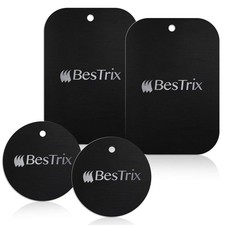 Metal Plate for Magnetic Mount with 3M Adhesive Set of 4 Extra Thin