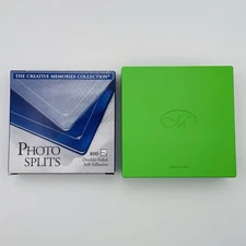 Creative Memories Photo Splits Double Sided Adhesives 800 Green Protective Case