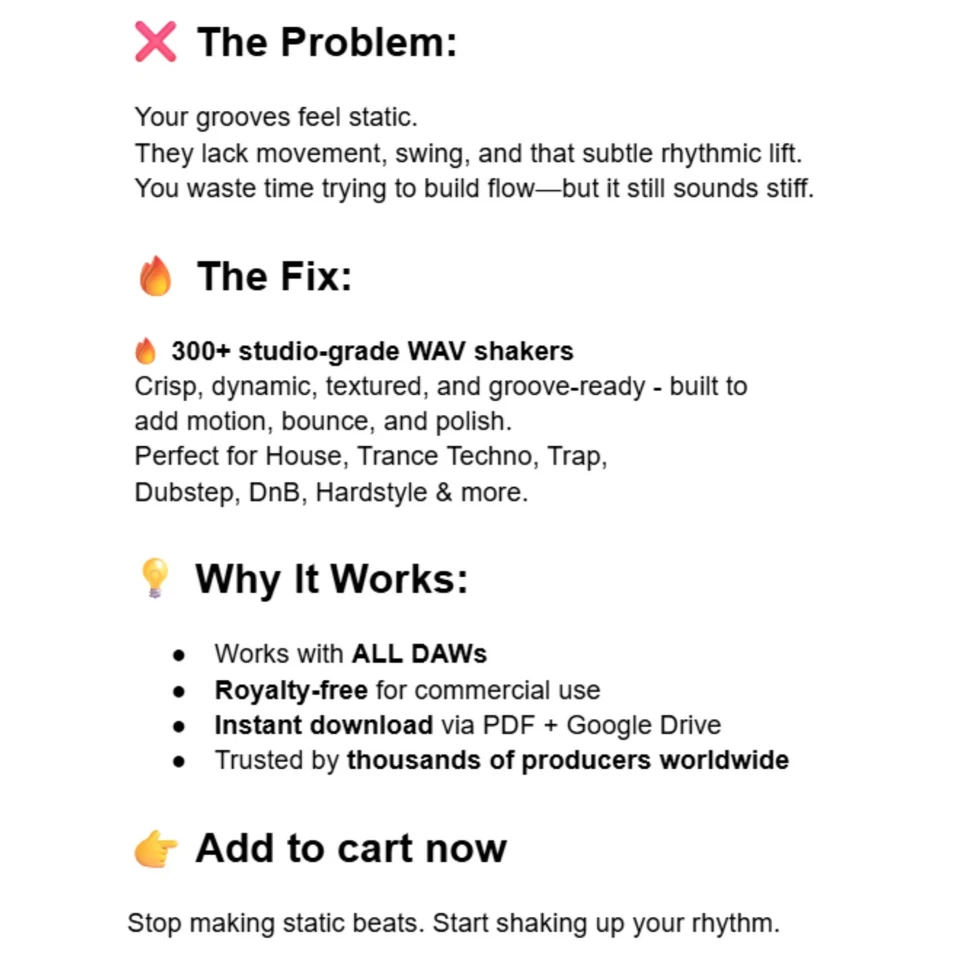 309 Shaker One Shot Sample Pack (Wav) für FL Studio, Ableton Live, Logic Pro - Bild 2 von 4