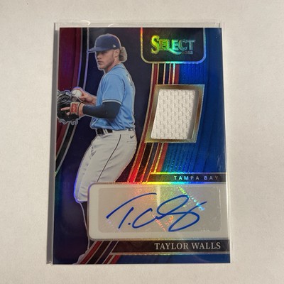 2022 Panini Select Signature Materials Tri-Color Prizm /99 Taylor Walls Auto