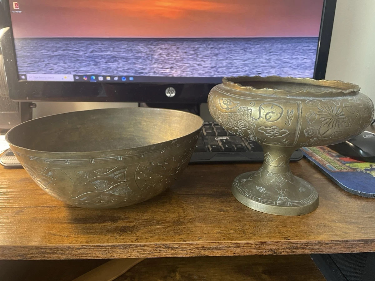 黄铜中国碗1900-1940 | eBay